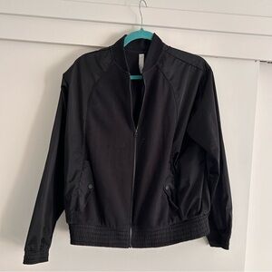 Athleta Black Bomber Jacket